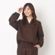 ヨリモ(YORIMO)の【洗える・セットアップ可】ウール見えスキッパーシャツ ブラウン(043)