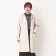 ヨリモ(YORIMO)の【裏リブ素材】フード付きコート ベージュ(052)