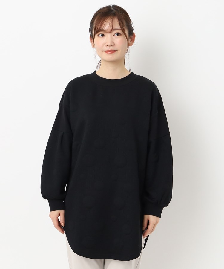 ふくれドットがかわいい!】チュニックプルオーバー(チュニック ふくれドットがかわいい!】チュニックプルオーバー(チュニック