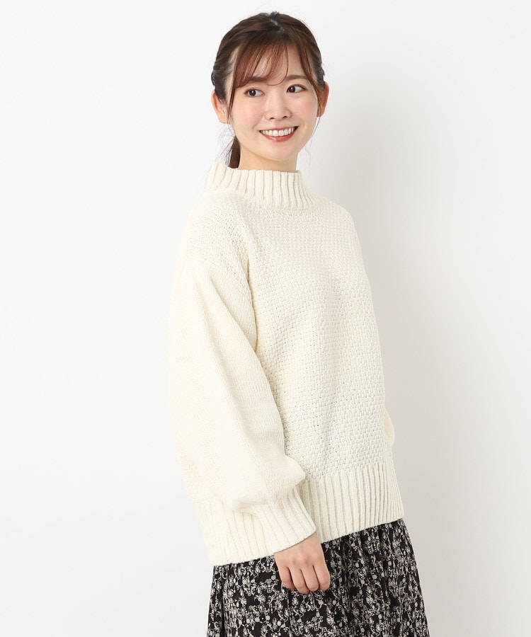 ふっくら気持ちいい】鹿の子編みニット(ニット/セーター ふっくら気持ちいい】鹿の子編みニット(ニット/セーター