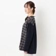 ヨリモ(YORIMO)の【ゆとりのあるサイズ感】チェックドッキングプルオーバー2