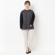 ヨリモ(YORIMO)の【ゆとりのあるサイズ感】チェックドッキングプルオーバー16