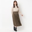 ヨリモ(YORIMO)の【ウエストゴム】フェイクスエードプリーツスカート7