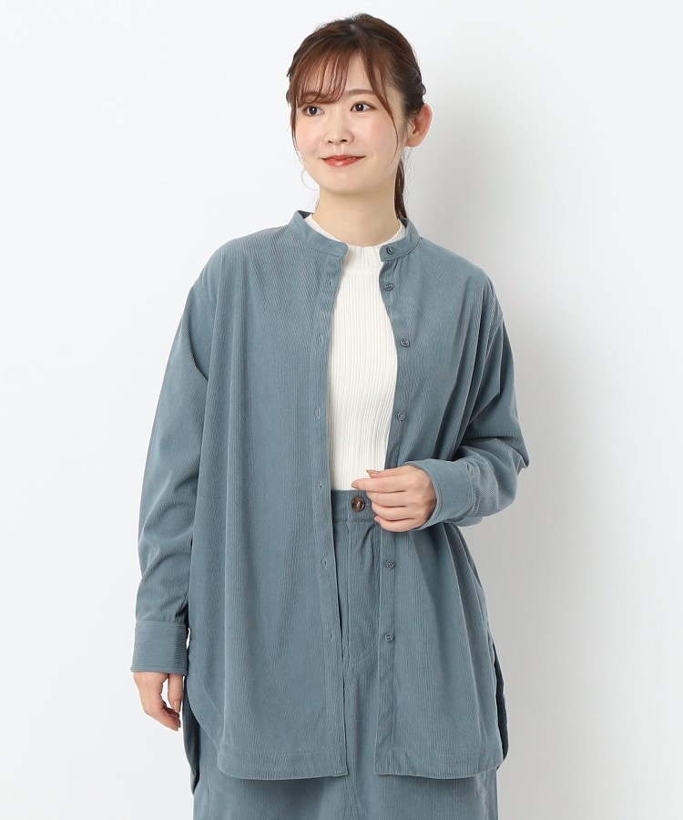 ヨリモ(YORIMO)の【秋冬定番コーデュロイ】バンドカラーシャツ15