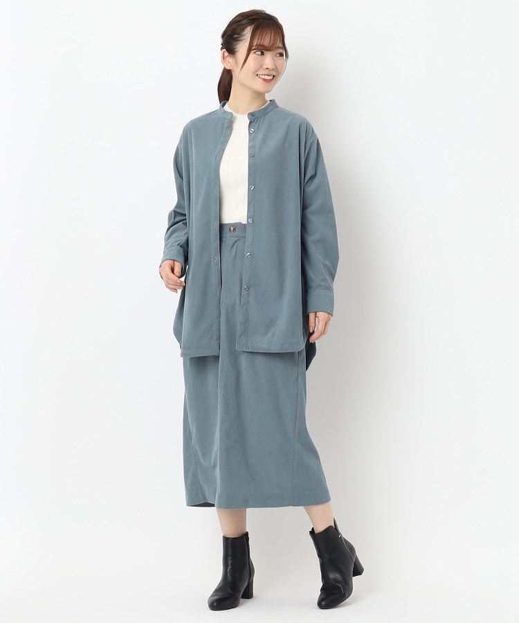ヨリモ(YORIMO)の【秋冬定番コーデュロイ】バンドカラーシャツ16