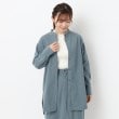 ヨリモ(YORIMO)の【秋冬定番コーデュロイ】バンドカラーシャツ ブルー(092)