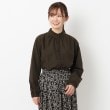 ヨリモ(YORIMO)の【秋色ストライプ柄】スタンドフリルブラウス7