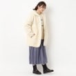 ヨリモ(YORIMO)の【洗える・リバーシブル】ボア×フェイクファーのフードコート4
