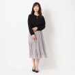 ヨリモ(YORIMO)のパール調付きカットジョーゼットブラウス10