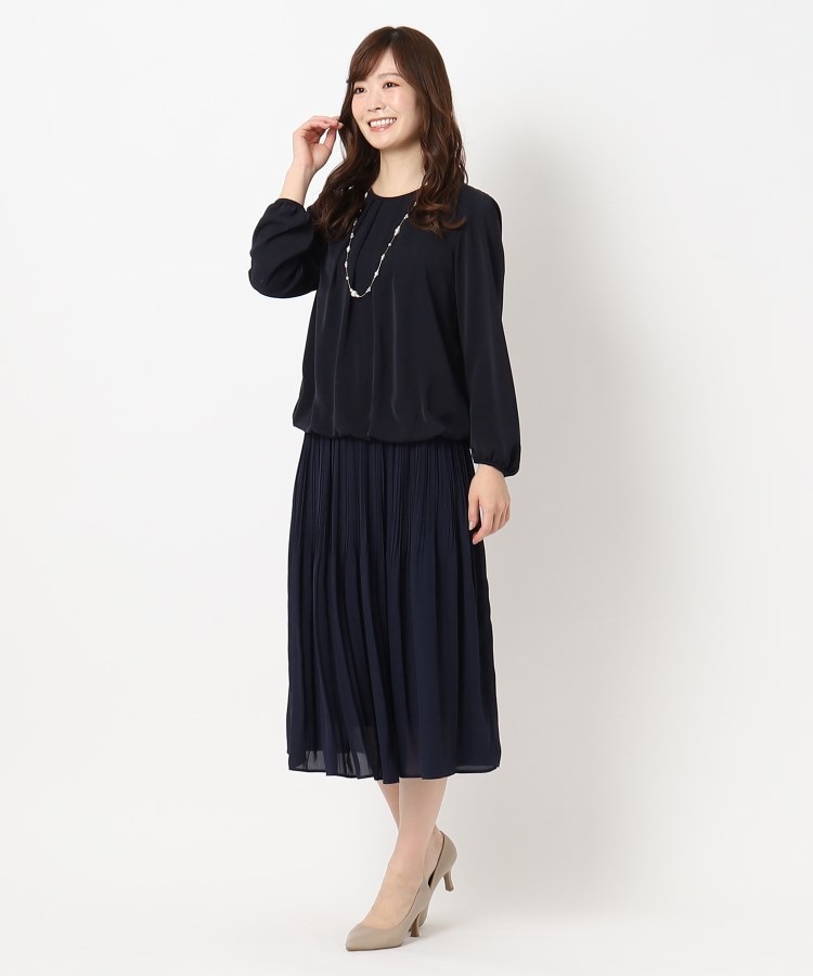 ヨリモ(YORIMO)の【通勤・セレモニーにおすすめ】ジョーゼットプリーツスカート17