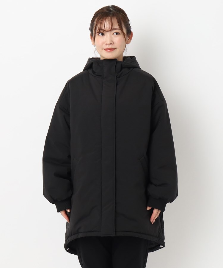ヨリモ(YORIMO)の【軽くて暖かい】ミディアム丈中綿モンスターコート1