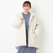 ヨリモ(YORIMO)の【軽くて暖かい】ミディアム丈中綿モンスターコート アイボリー(004)