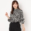 ヨリモ(YORIMO)の【リバイバルアイテム！】大人のシャーリングブラウス ブラック(119)