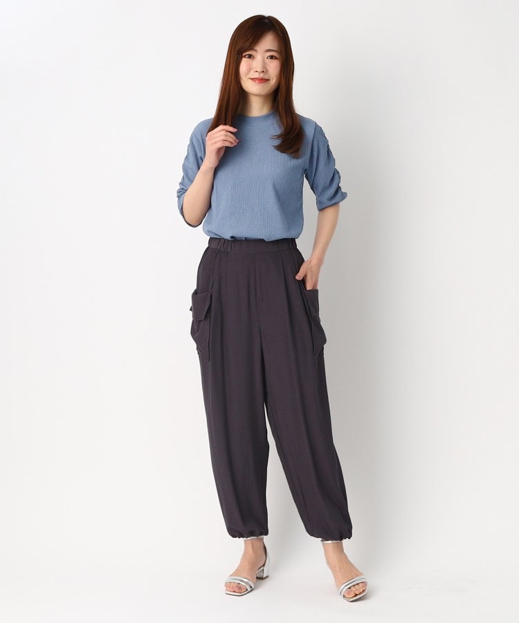 ヨリモ(YORIMO)の【シボシボ素材】ハイネックシャーリング プルオーバー17