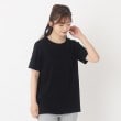 ヨリモ(YORIMO)の【接触冷感】シルケットコンフィークルーTシャツ ブラック(019)