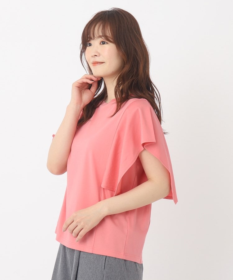 ヨリモ(YORIMO)の【接触冷感】シルケット フェアリーカットスリーブTシャツ11