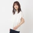 ヨリモ(YORIMO)の【接触冷感】シルケット フェアリーカットスリーブTシャツ ホワイト(001)