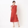ヨリモ(YORIMO)の【夏カラー／洗える】スタンドカラーのティアードワンピース13
