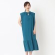 ヨリモ(YORIMO)の【夏カラー／洗える】スタンドカラーのティアードワンピース15