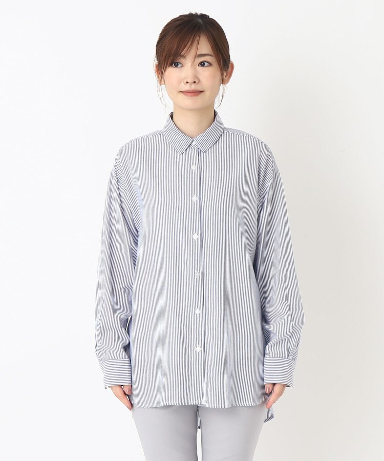 ヨリモ(YORIMO)の【接触冷感】レーヨン麻ビッグシャツ1