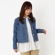 ヨリモ(YORIMO)の【春の定番アイテム】大人のデニム調ノーカラージャケット14