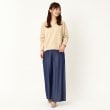 ヨリモ(YORIMO)の【洗える・セットアップ可】デニム調ワイドパンツ12