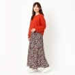 ヨリモ(YORIMO)の【シーズンレスで使える！】フラワープリント変形プリーツスカート12