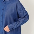 ヨリモ(YORIMO)の【洗える・セットアップ可】デニム調レギュラーシャツ5