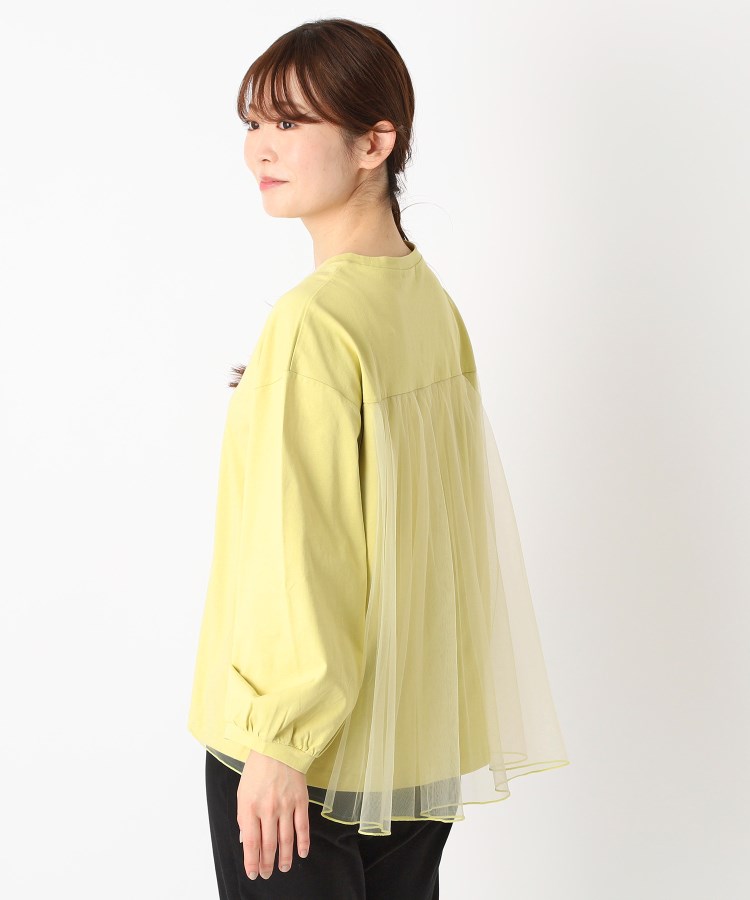 ヨリモ(YORIMO)の【バックスタイルが可愛い！】チュールドッキングプルオーバー12