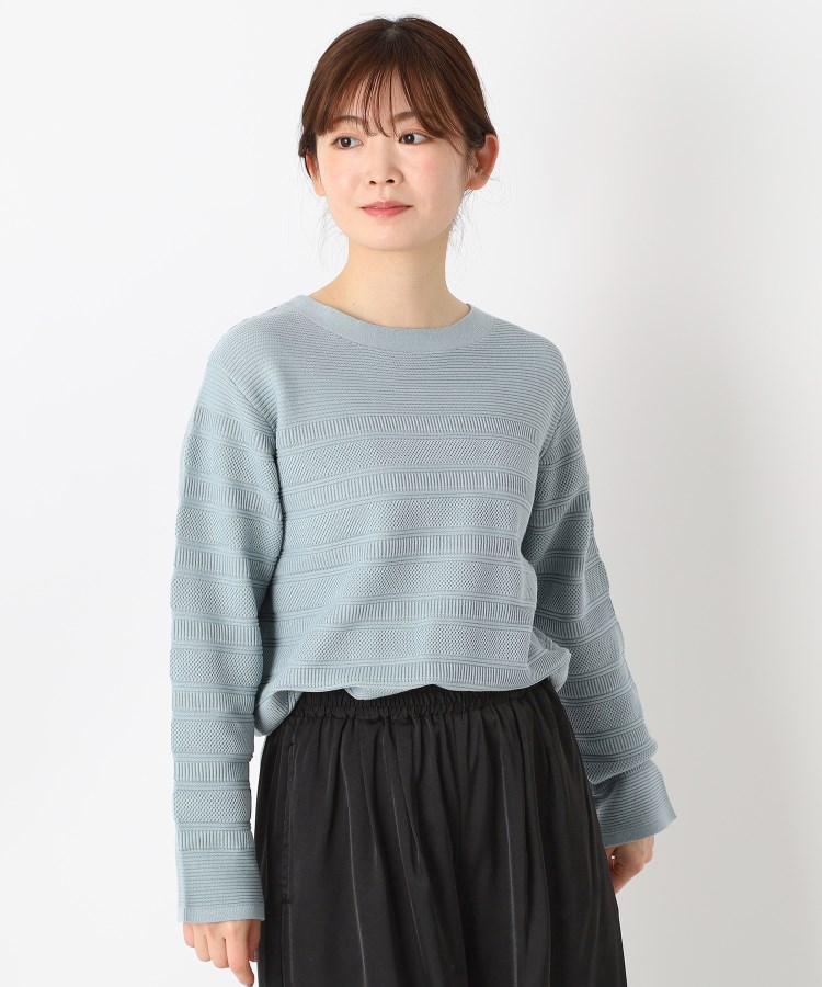 ヨリモ(YORIMO)の【着回し◎！】地柄ニットプルオーバー12