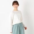 ヨリモ(YORIMO)の【着回し◎！】地柄ニットプルオーバー ホワイト(001)