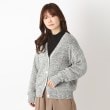 ヨリモ(YORIMO)の【春らしいカラー】ミックスヤーンカーディガン ブラック(019)