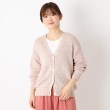 ヨリモ(YORIMO)の【春らしいカラー】ミックスヤーンカーディガン ピンク(072)