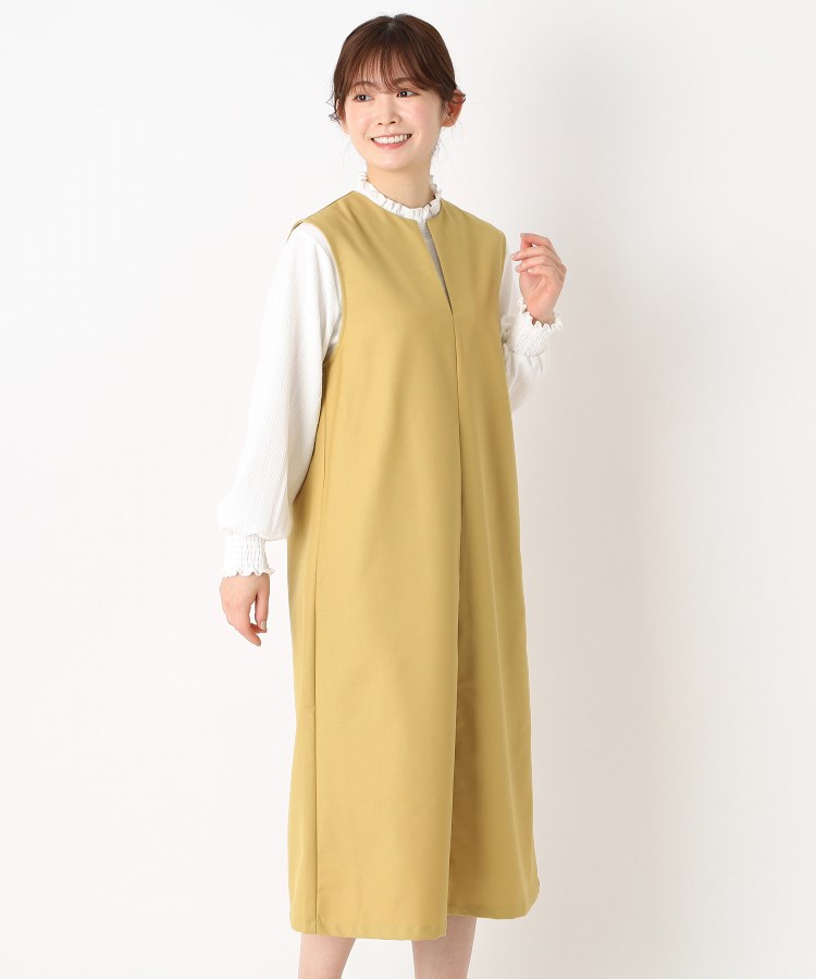 ヨリモ(YORIMO)の【洗える】大人のキーネックジャンスカ8