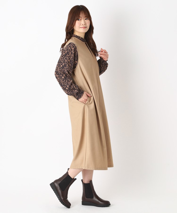 ヨリモ(YORIMO)の【洗える】大人のキーネックジャンスカ13