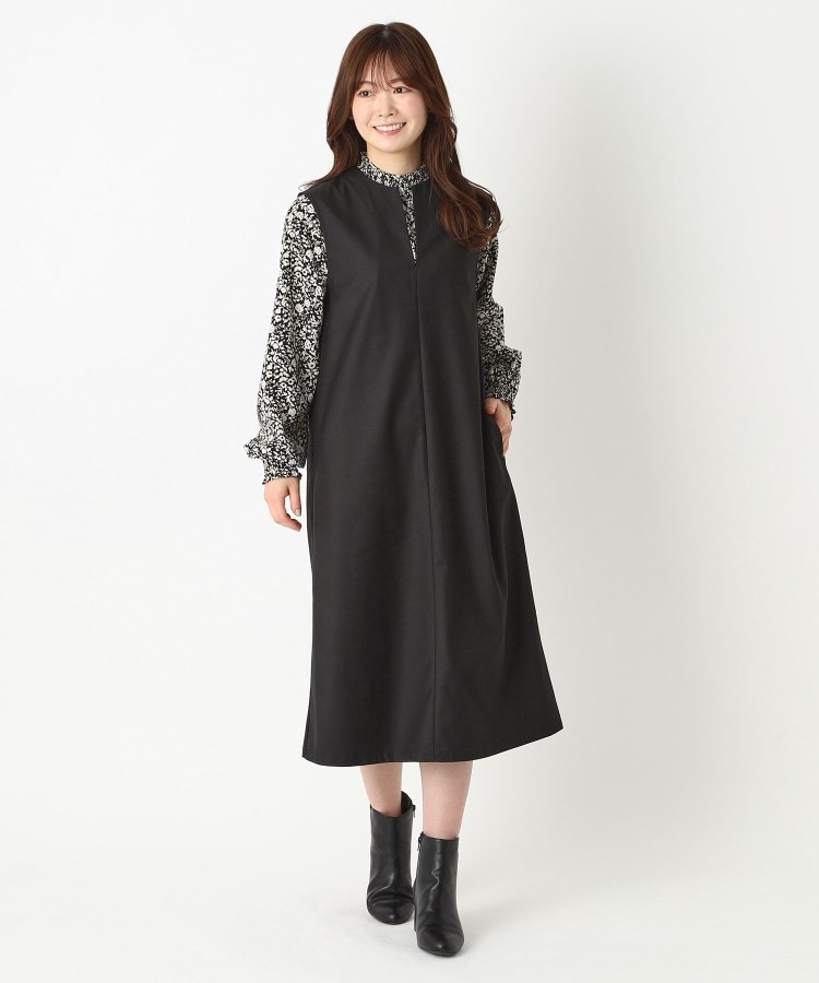 ヨリモ(YORIMO)の【洗える】大人のキーネックジャンスカ17