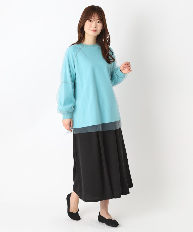 ヨリモ(YORIMO)の【スカート見え・洗える】タックスカーチョ8