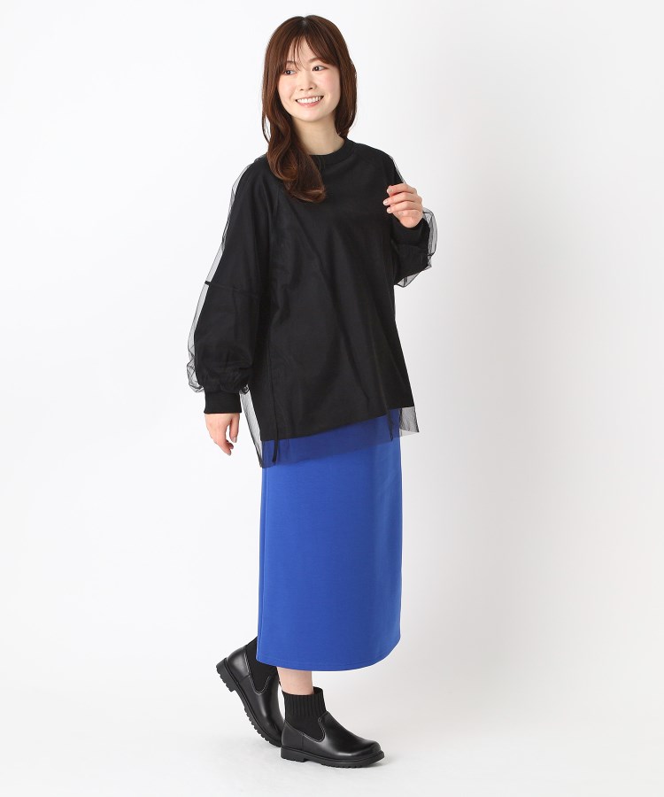 ヨリモ(YORIMO)の【細身え効果あり！】ジャージナロースカート14