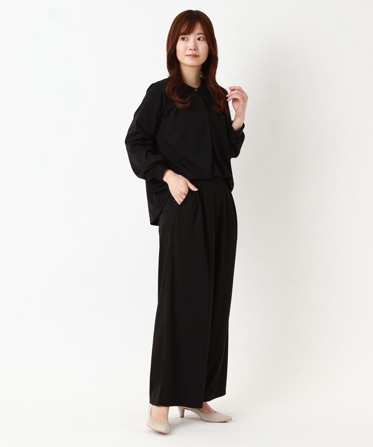 ヨリモ(YORIMO)の【ストレッチ素材】カットジャージワイドパンツ18