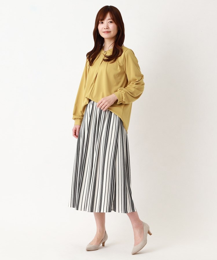 ヨリモ(YORIMO)の【穿き心地ラクチン◎】ストライプジャージスカート8