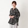 ヨリモ(YORIMO)の【ヒップが隠れる安心丈】フラワーチュニックブラウス9