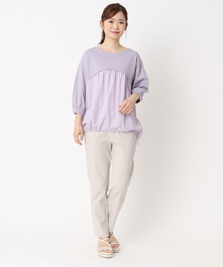 ヨリモ(YORIMO)の【こなれ感のある】異素材ドッキングプルオーバー18