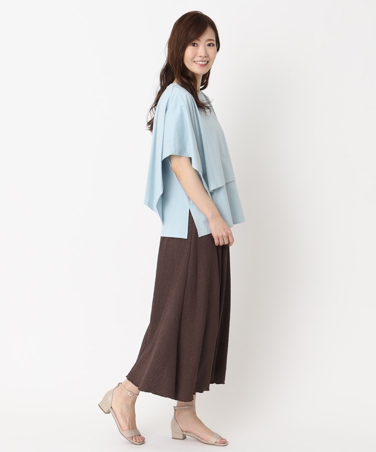 ヨリモ(YORIMO)の【重ね着風スタイリング】ケープ付きプルオーバー22