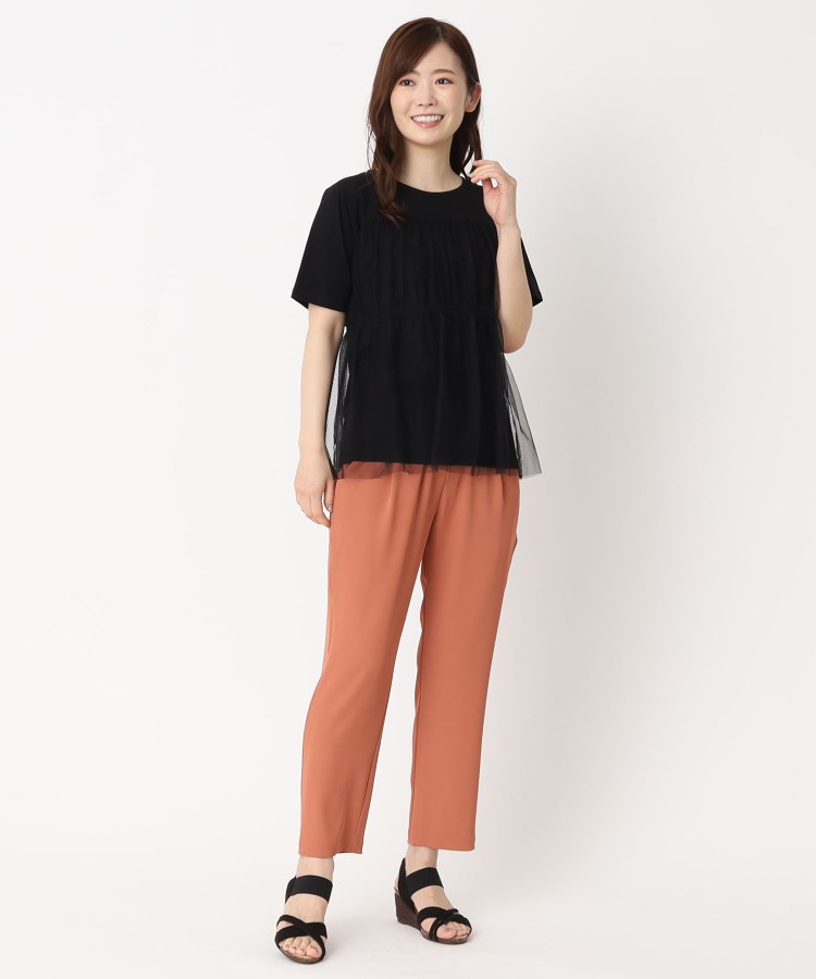 ヨリモ(YORIMO)の【華やかさをプラス！】チュールドッキングプルオーバー12
