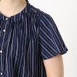 ヨリモ(YORIMO)の【通勤にもおすすめ】ストライプバンドカラーブラウス5