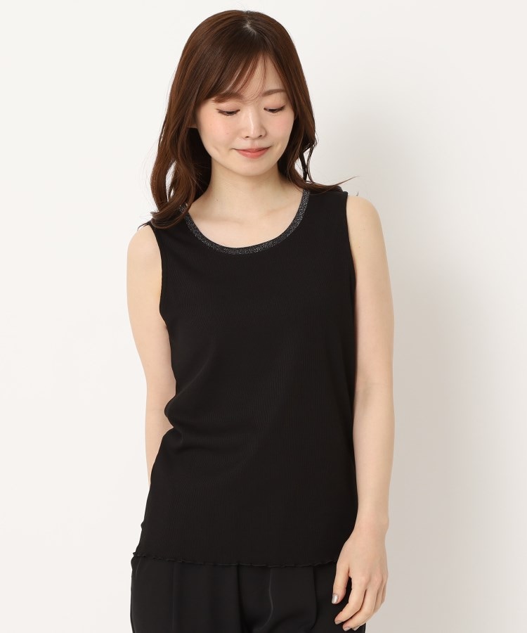 ヨリモ(YORIMO)の【フル活用できる嬉しい一枚！】衿ラメパイピングタンクトップ7