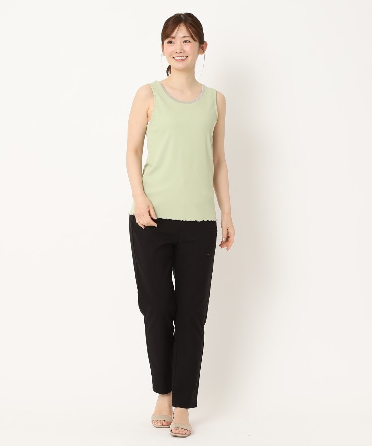 ヨリモ(YORIMO)の【フル活用できる嬉しい一枚！】衿ラメパイピングタンクトップ12