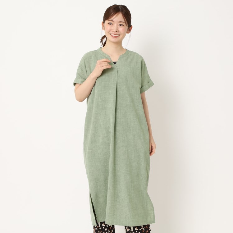 ヨリモ(YORIMO)の【洗える】スキッパーワンピース ミドルワンピース