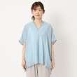 ヨリモ(YORIMO)の【トレンドのシアー素材】バックギャザースキッパーシャツ1
