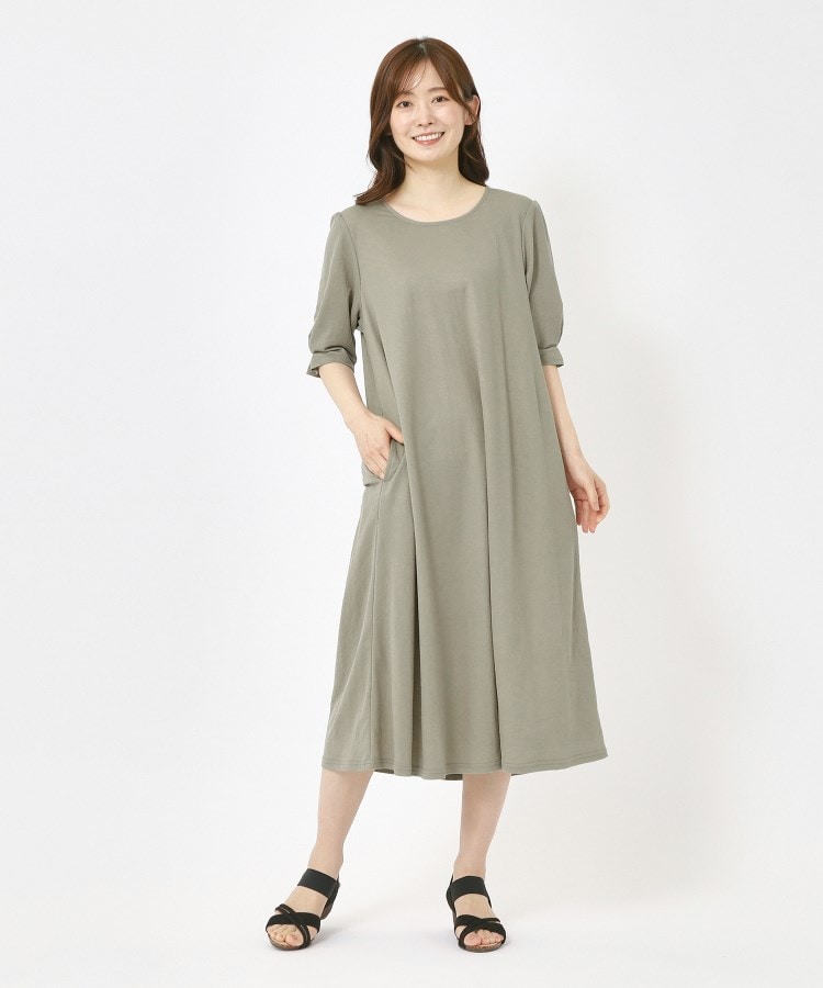 ヨリモ(YORIMO)の【接触冷感】洗えるロングワンピース18